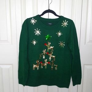 NWOT Reindeer Christmas sweater